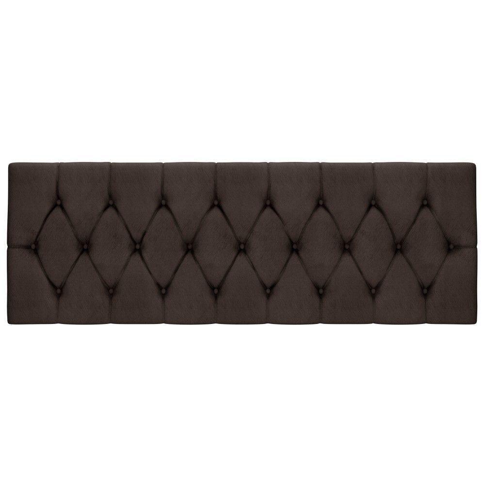 Cabeceira Box Isabella Solteiro Malbec Captonê Marrom - 2