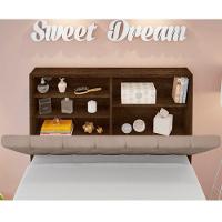 Cabeceira Queen Box Laura Malbec Captonê Bege Claro - 2