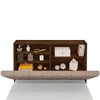 Cabeceira Queen Box Laura Malbec Captonê Bege Claro