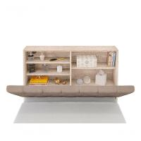 Cabeceira Box Solteiro Isis Amarula Com Capitonê Bege - 2