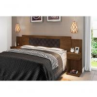 Cabeceira Box Ajustável Giovana Malbec Captonê Marrom - 2