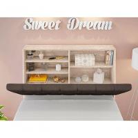 Cabeceira Box Solteiro Isis Amarula Com Capitonê Marrom - 4