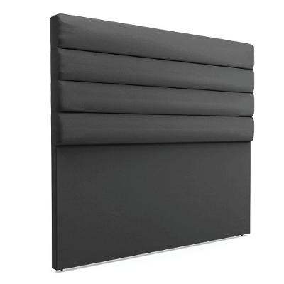 Cabeceira Para Cama Box King 190 Cm Corino Preto