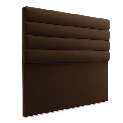 Cabeceira Para Cama Box King 190 Cm Suede Marrom