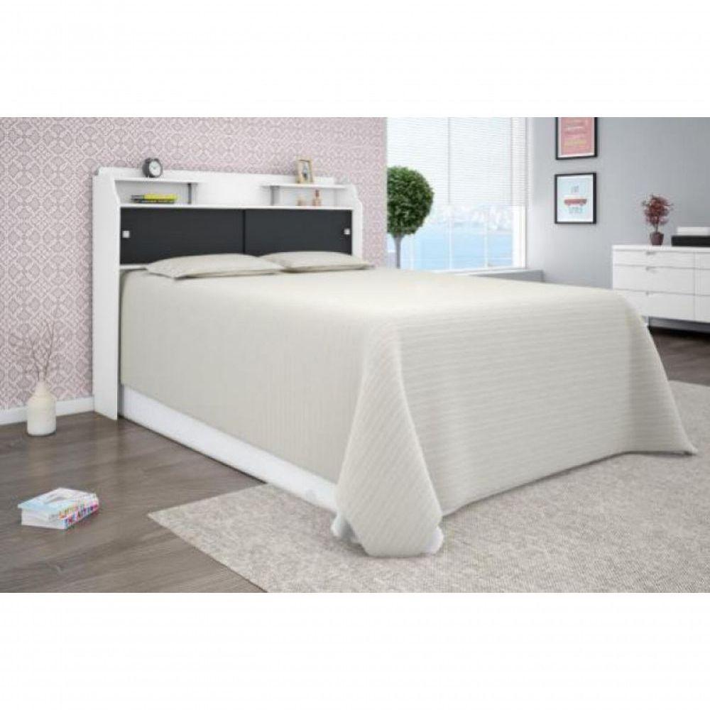 Cabeceira Box Casal Queen Elisa Branco Ou Branco/preto - 2