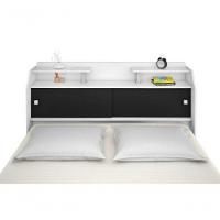 Cabeceira Box Casal Queen Elisa Branco Ou Branco/preto