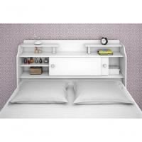 Cabeceira Box Casal Queen Elisa Branco Ou Branco/preto - 6