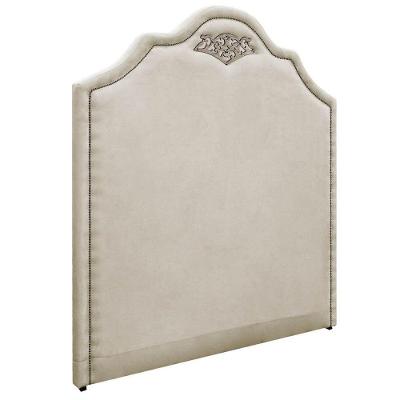 Cabeceira Solteiro P02 90 Cm Para Cama Box Linho Bege