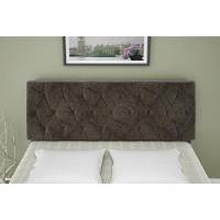 Cabeceira Box Casal Queen Isis Branco Com Capitonê Marrom - 2