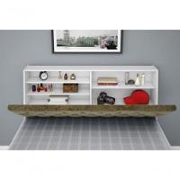 Cabeceira Box Casal Queen Isis Branco Com Capitonê Bege - 3