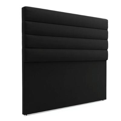 Cabeceira Para Cama Box King 190 Cm Suede Preto