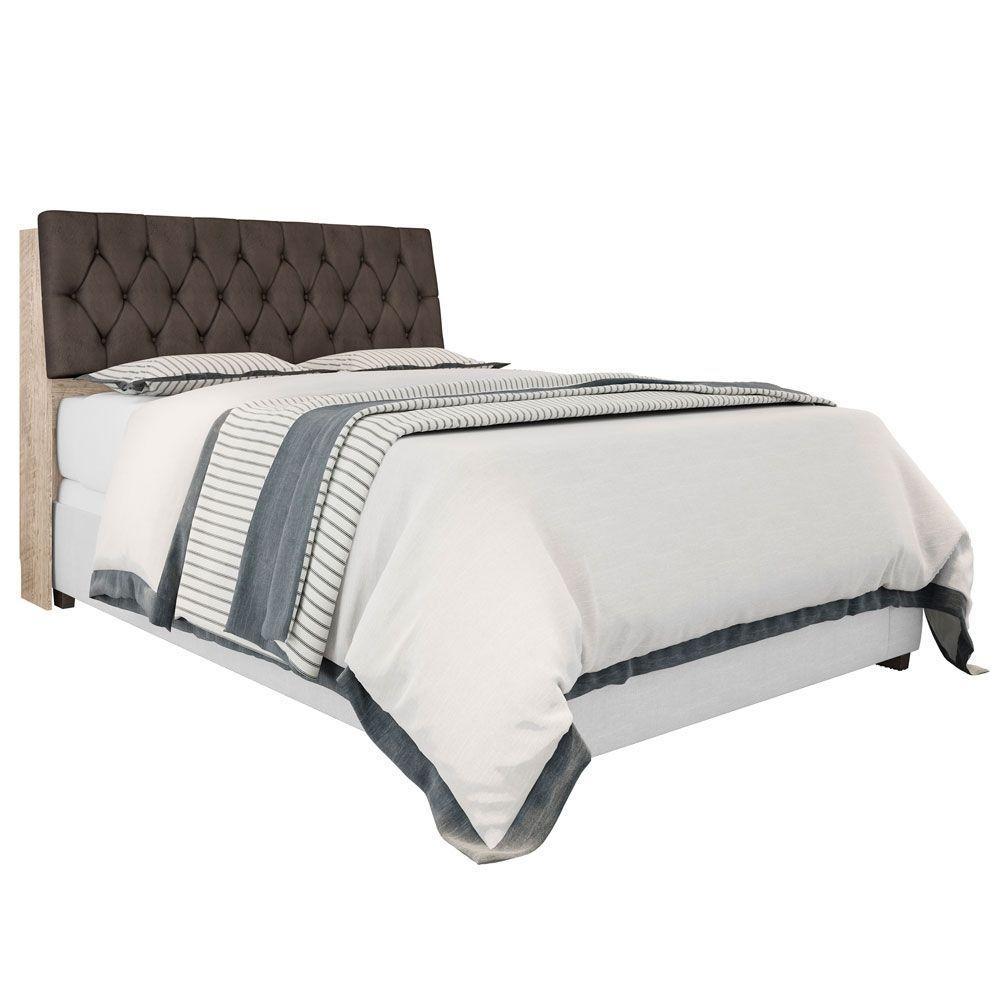 Cabeceira Box Casal Isis Amarula Com Capitonê Marrom - 4