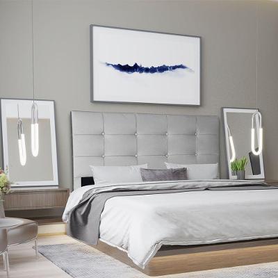 Cabeceira Casal 1,95m Roma Corino Cinza