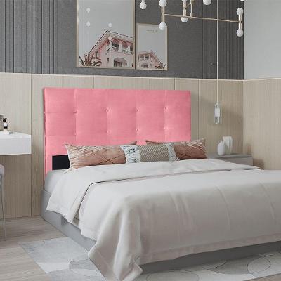 Cabeceira Casal 1,95m Berlim Suede Rosa