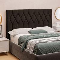 Cabeceira Queen Estofada Veloplus Dobuê Miami Chocolate - 1