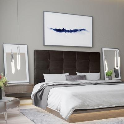 Cabeceira Casal 1,60m Roma Suede Marrom