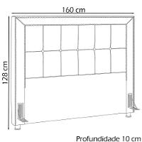 Cabeceira Queen 160 Cm Napoll Veludo Sl 942 Peer Sl 942 - 11