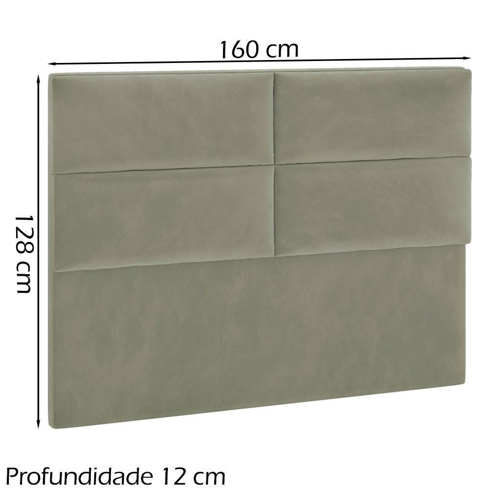 Cabeceira Queen 160 Cm Barcel Veludo Sl 940 Peer Sl 940 - 6