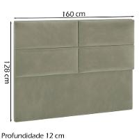 Cabeceira Queen 160 Cm Barcel Veludo Sl 940 Peer Sl 940 - 6