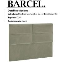 Cabeceira Queen 160 Cm Barcel Veludo Sl 940 Peer Sl 940 - 7