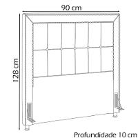 Cabeceira Solteiro 90 Cm Napoll Veludo Sl 944 Peer Sl 944 - 10
