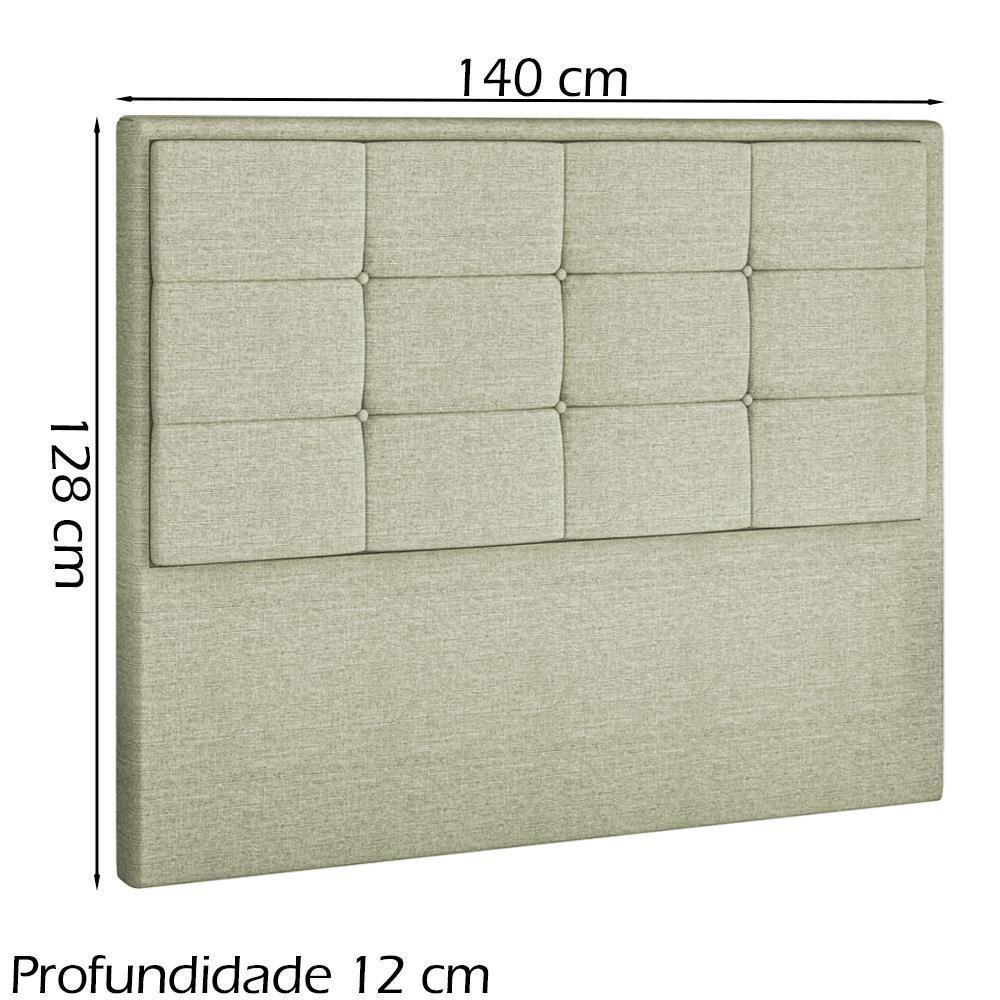 Cabeceira Casal 140 Cm Lhots Linho Sl 76 Peer Sl 76 - 2