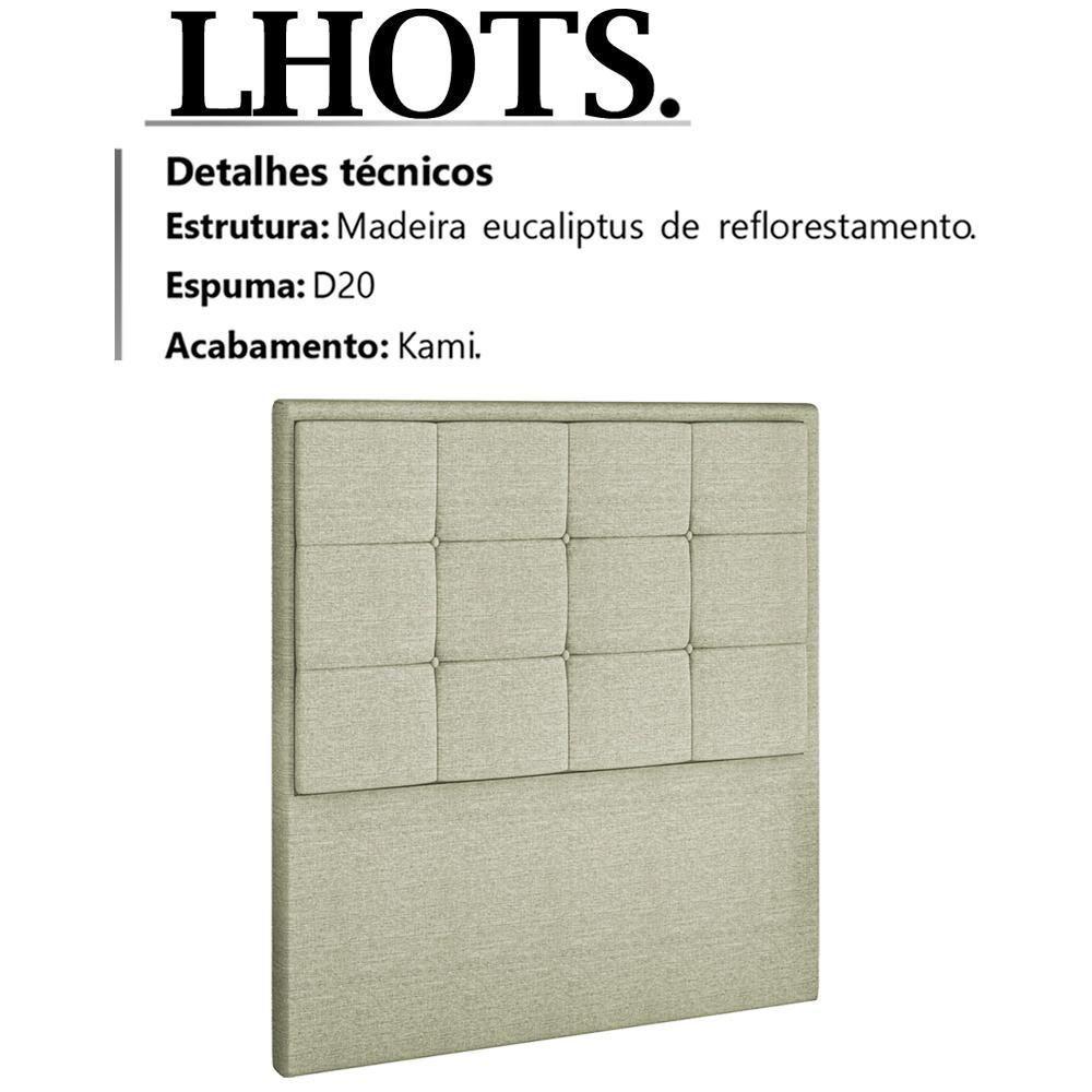 Cabeceira Solteiro 90 Cm Lhots Linho Sl 76 Peer Sl 76 - 7