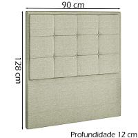 Cabeceira Solteiro 90 Cm Lhots Linho Sl 76 Peer Sl 76 - 6