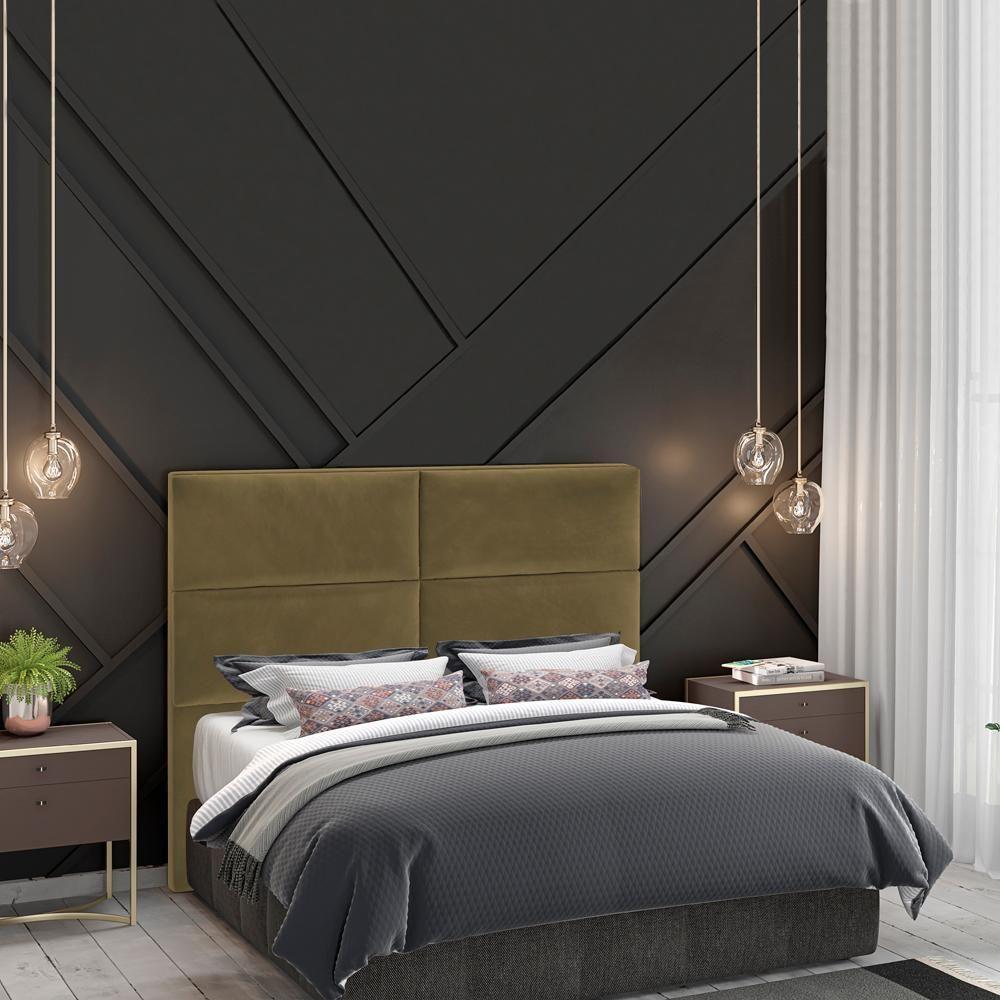 Cabeceira Queen 160 Cm Barcel Veludo Sl 945 Peer Sl 945 - 3