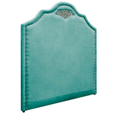 Cabeceira King Orlando P02 195cm Suede Azul Tiffany