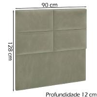 Cabeceira Solteiro 90 Cm Barcel Veludo Sl 940 Peer Sl 940 - 6