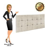 Cabeceira Painel Sleep Box Casal 1,40m Bege - 11