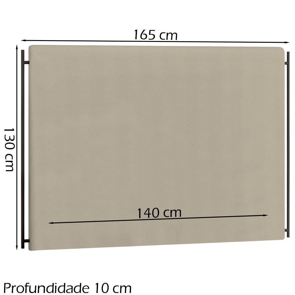 Cabeceira Casal 140 Cm Troy Veludo Sl 940 Peer Sl 940 - 6