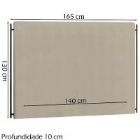 Cabeceira Casal 140 Cm Troy Veludo Sl 940 Peer Sl 940 - 6