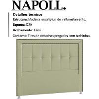 Cabeceira Casal 140 Cm Napoll Veludo Sl 940 Peer Sl 940 - 7