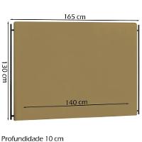 Cabeceira Casal 140 Cm Troy Veludo Sl 945 Peer Sl 945 - 6
