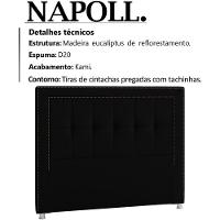 Cabeceira Casal 140 Cm Napoll Veludo Sl 944 Peer Sl 944 - 7