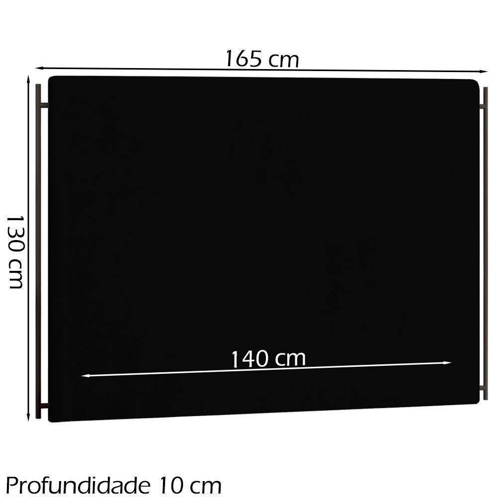Cabeceira Casal 140 Cm Troy Veludo Sl 944 Peer Sl 944 - 6