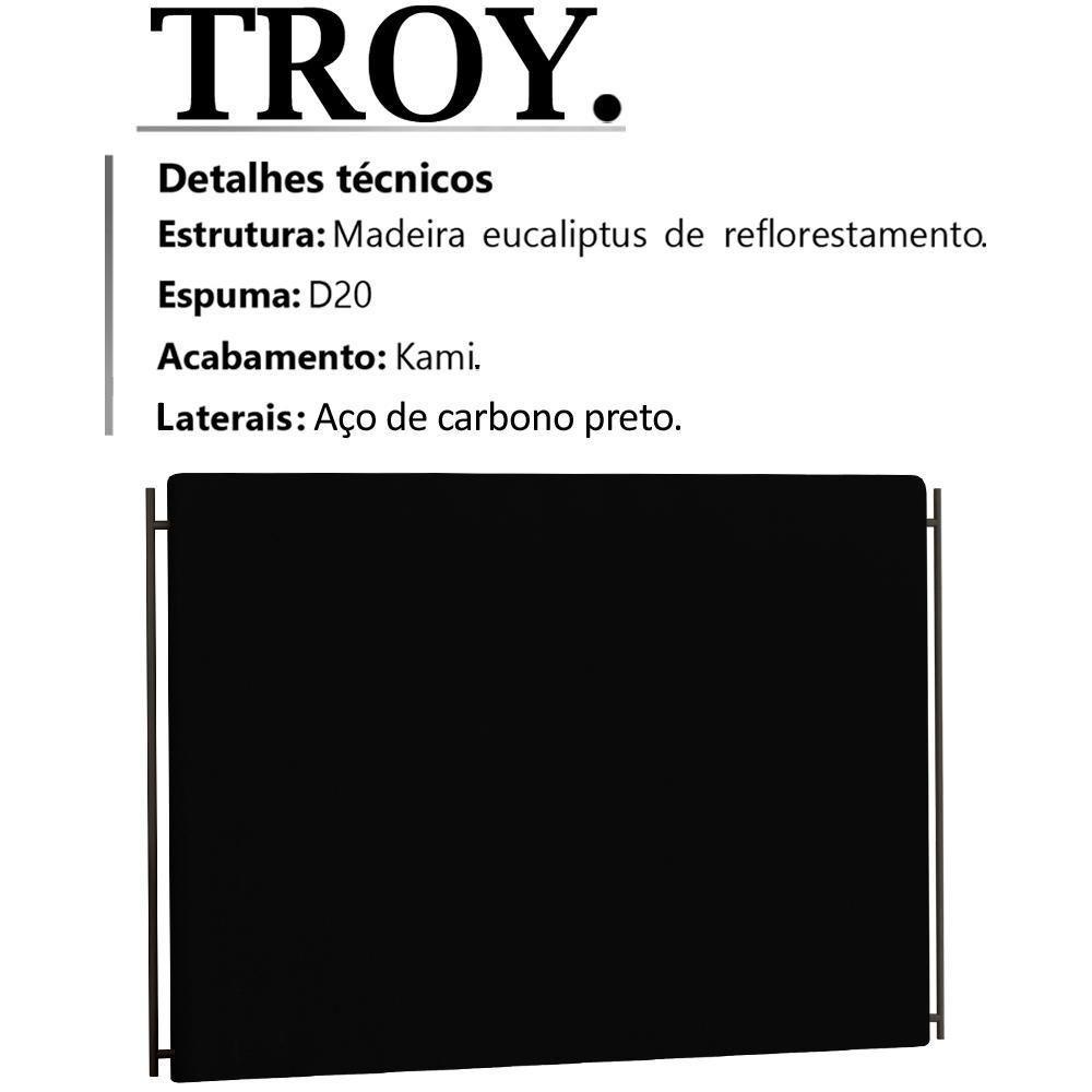 Cabeceira Casal 140 Cm Troy Veludo Sl 944 Peer Sl 944 - 7