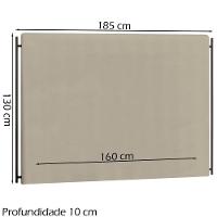 Cabeceira Queen 160 Cm Troy Veludo Sl 940 Peer Sl 940 - 6