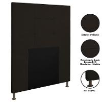 Cabeceira Cama Box Solteiro 90Cm Safira Suede I02 Marrom - Mpozenato