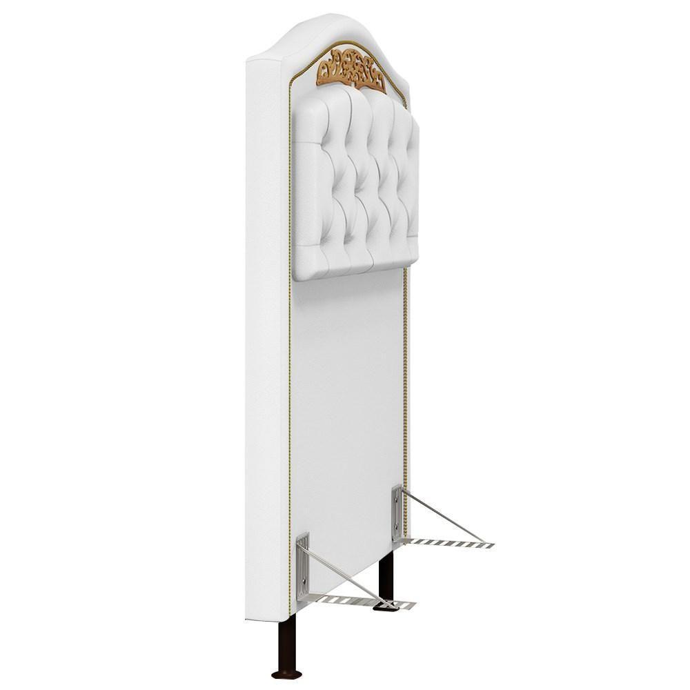 Cabeceira Cama Box Solteiro 90cm Branco - 2