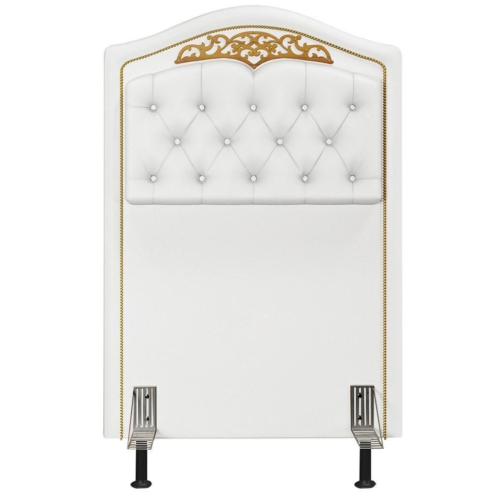 Cabeceira Cama Box Solteiro 90cm Branco - 5