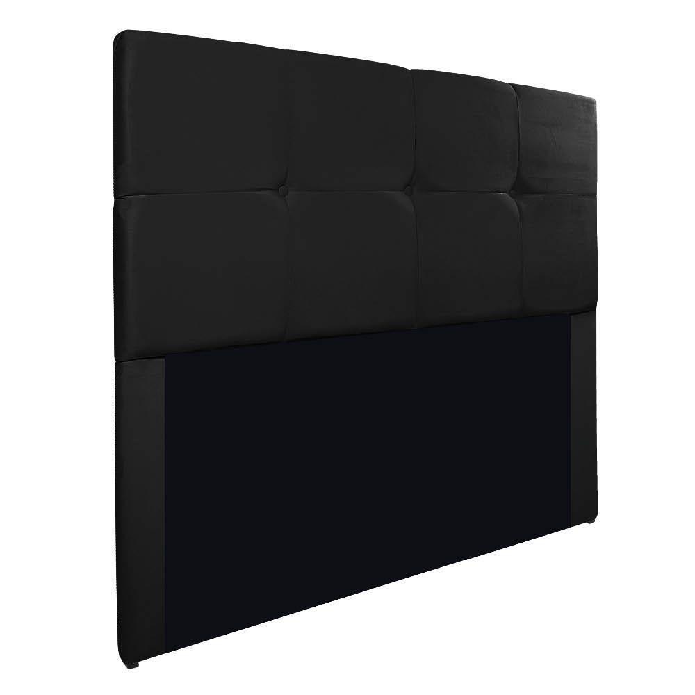 Cabeceira King Marseille P02 195 Cm Suede Preto - 1