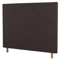 Cabeceira Cama Box Casal Queen Size 160cm Veludo Marrom - 1