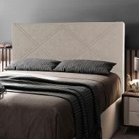 Cabeceira Cama Box Casal Queen Size Cairo 160cm Veludo Bege - 5