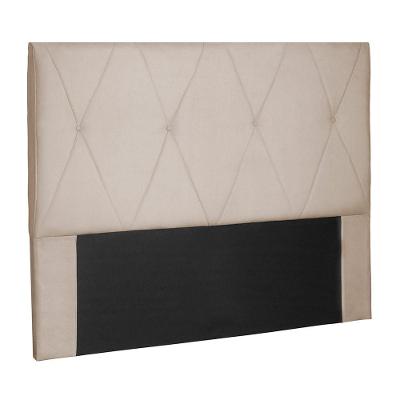 Cabeceira Decorativa King Size 1,95m Yves Suede Bege