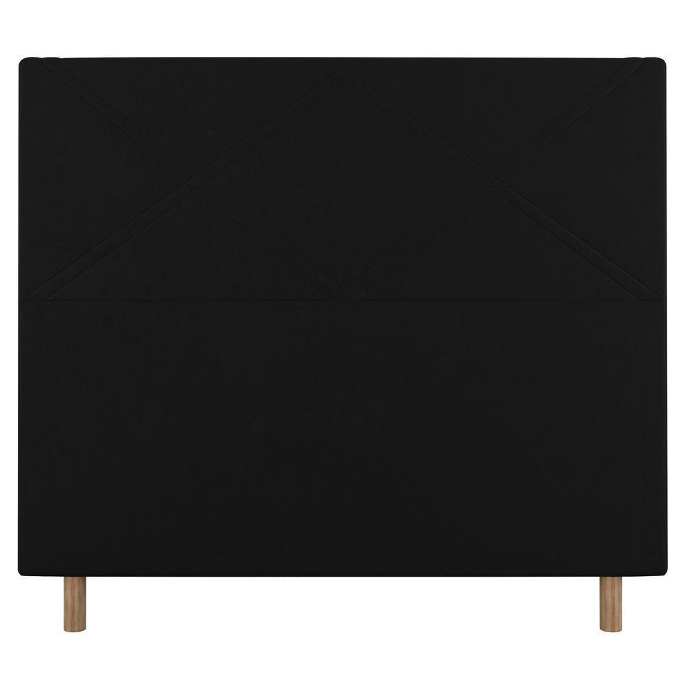 Cabeceira Cama Box Casal Cairo 140cm Corano Preto - 4