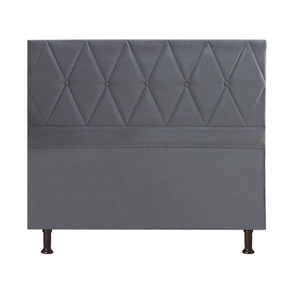 Cabeceira Cama Box King Js Heloisa 1,95 M Grafite - 1