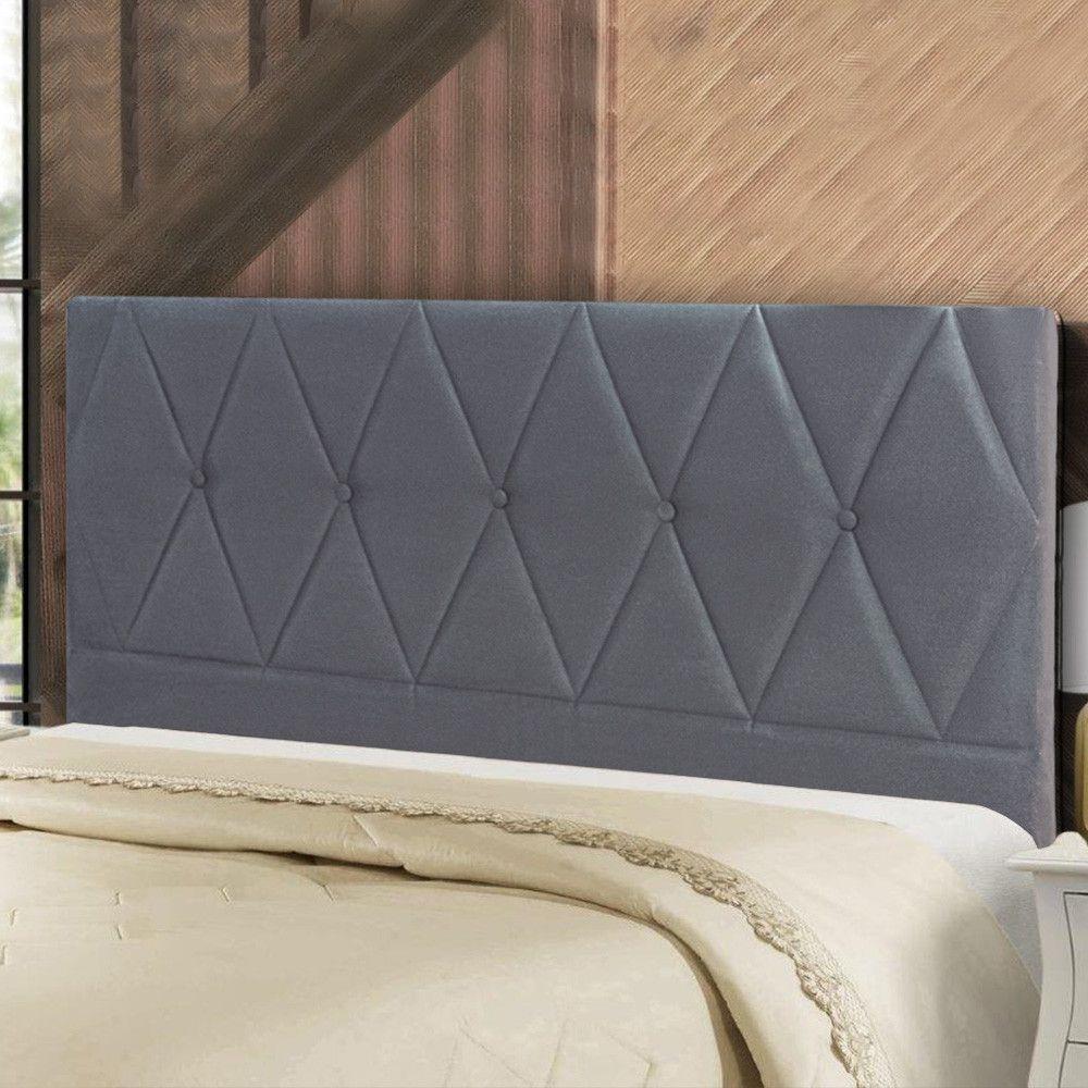 Cabeceira Cama Box King Js Heloisa 1,95 M Grafite - 2
